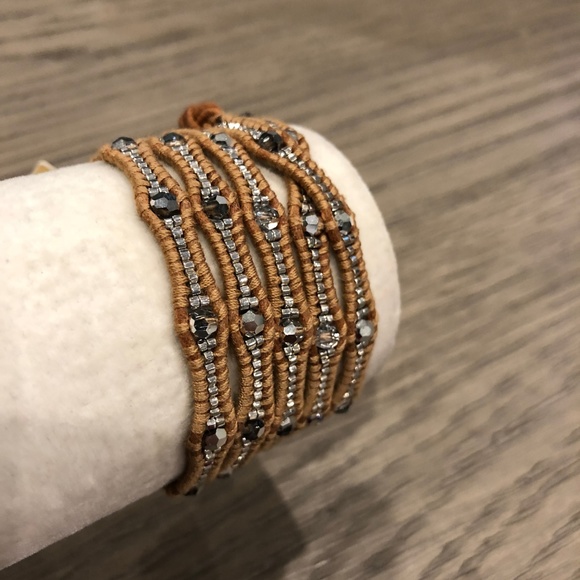 New Auth Chan Luu Crystal Cal Five Wrap Bracelet o - Picture 4 of 6